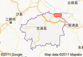 三明尤溪地图展示图片