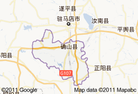 确山县地图