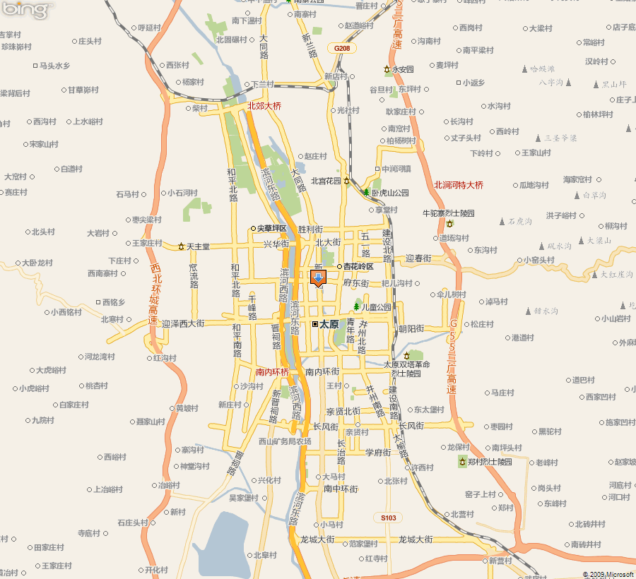 最新太原市交通地图