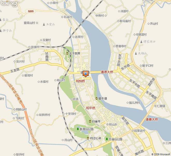 遂宁市船山区地图