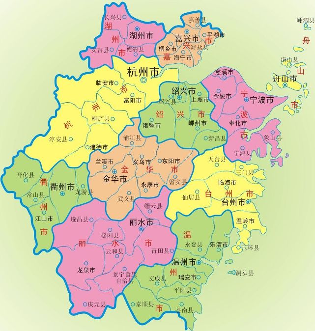 浙江各地级市人口_浙江面积最小的地级市,人口也最少