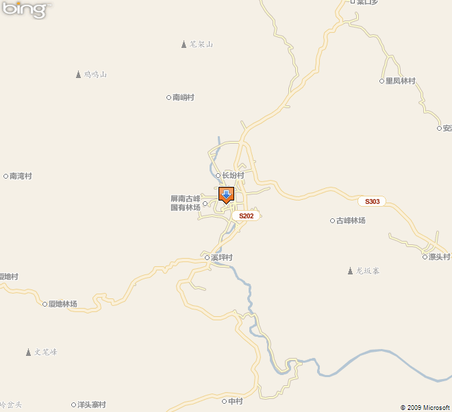 宁德市屏南县地图