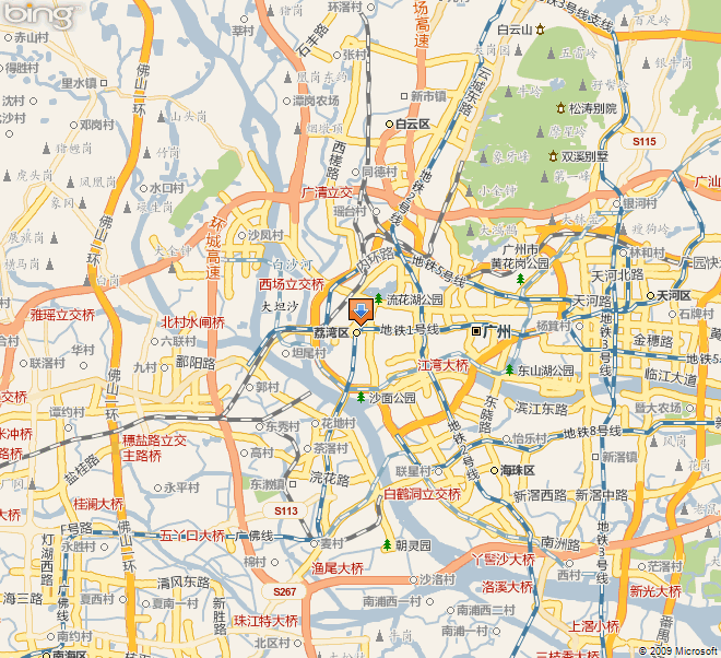 广州市荔湾区地图