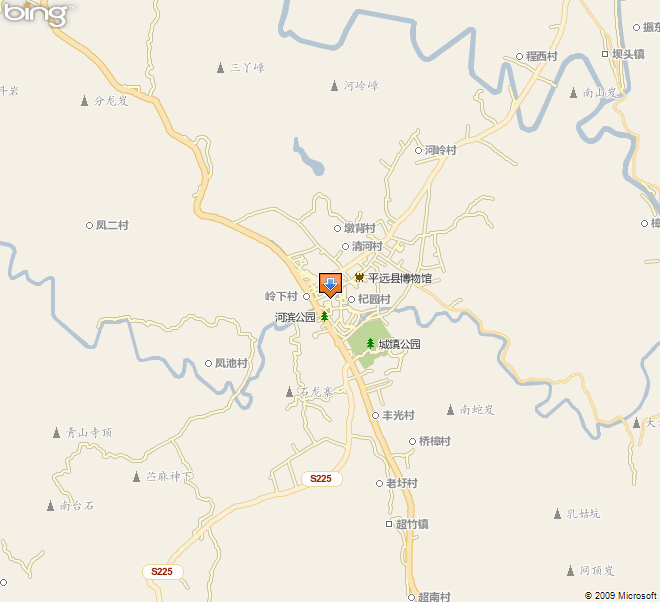 梅州市平远县地图
