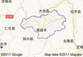 南雄市地图