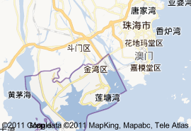 金湾区地图: 地处珠江出海口的南海之滨图片
