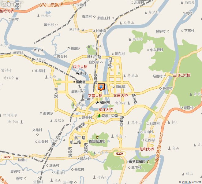 柳州市鱼峰区地图