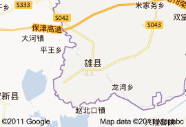 雄县地图
