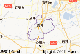 青县地图