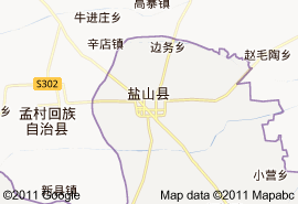 盐山县地图