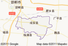 成安县地图