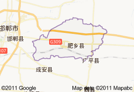 肥乡县地图