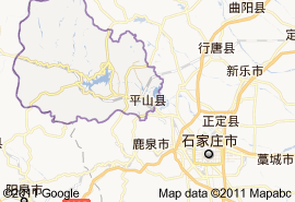 平山县地图