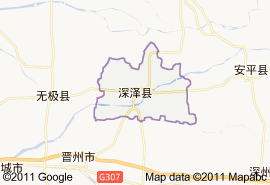 深泽县地图