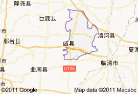 威县地图