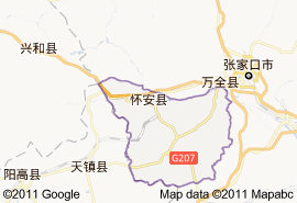 怀安县地图