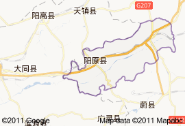 阳原县地图