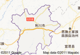 利川市地图图片