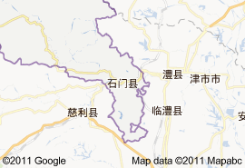 石门县地图