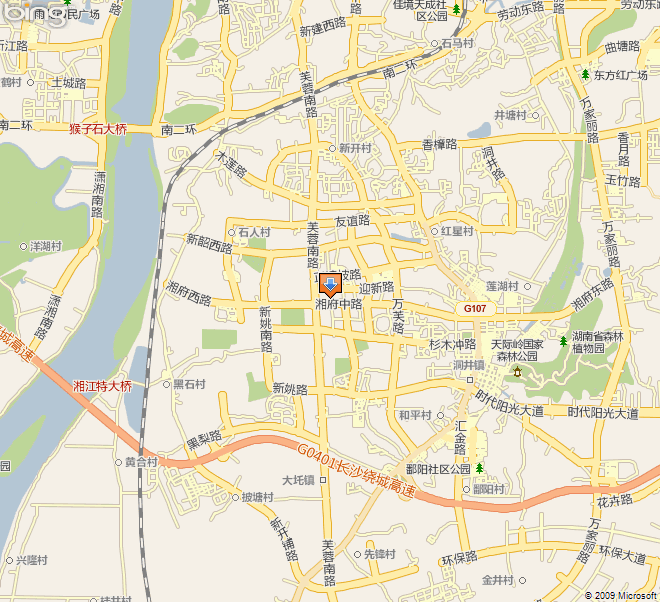 长沙市天心区地图