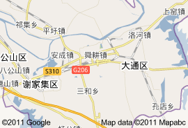 淮南市地图