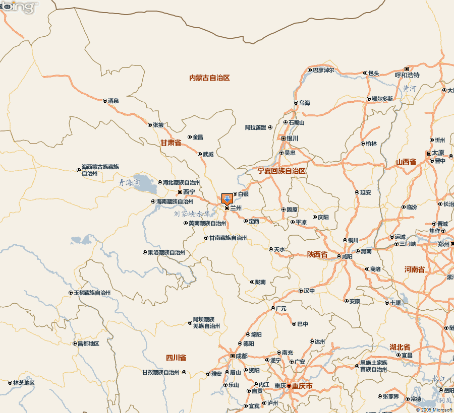 甘肃交通地图