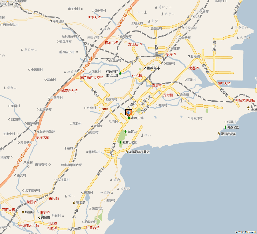 最新葫芦岛市交通地图