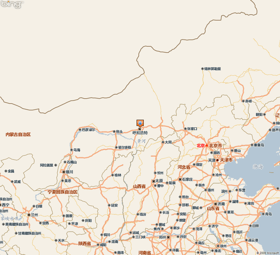 内蒙古交通地图