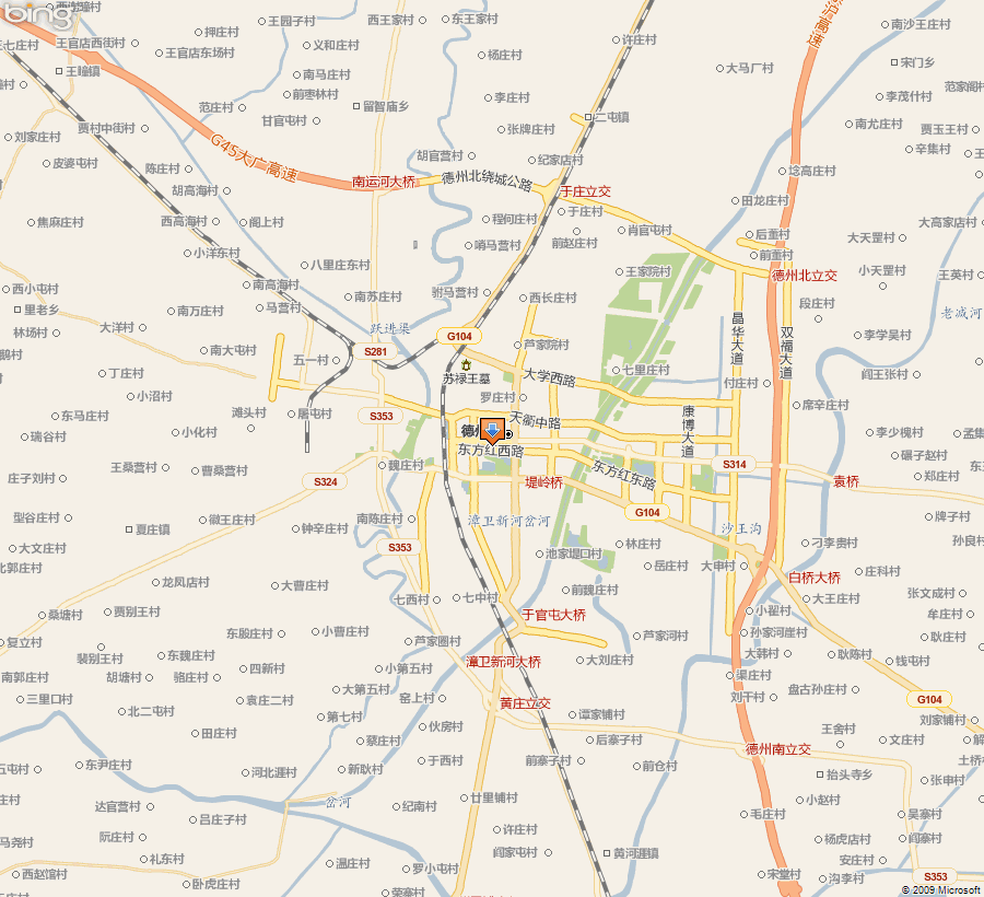 最新德州市交通地图图片