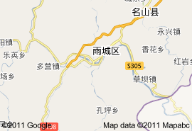 雅安市地图