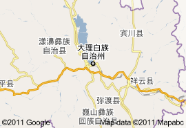 大理白族自治州地图