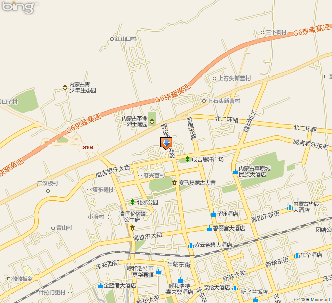 呼和浩特市新城区地图
