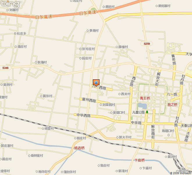 菏泽市牡丹区地图图片