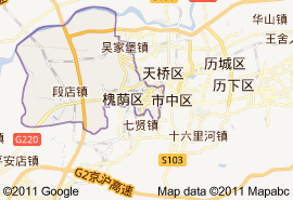 槐荫区地图