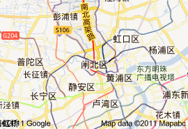 闸北区地图