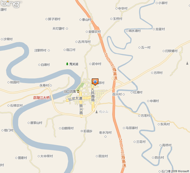 广安市武胜县地图