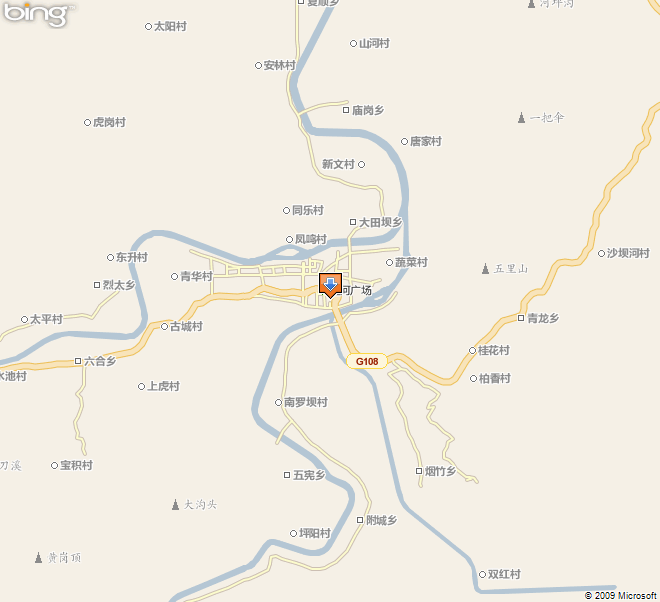 雅安市荥经县地图