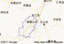 峨眉山市地图