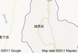 越西县地图