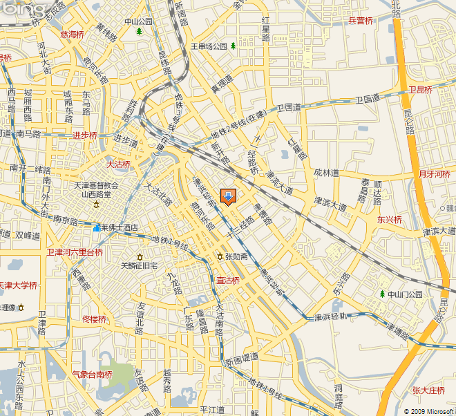 天津市河东区地图