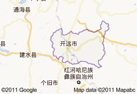 开远市地图