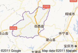 岳西县地图
