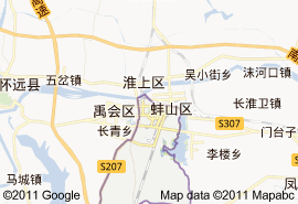 蚌山区地图