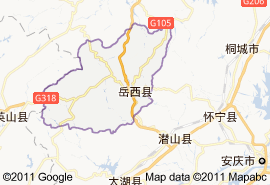 嶽西縣地圖
