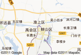 蚌山區地圖
