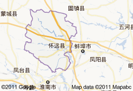 懷遠縣地圖