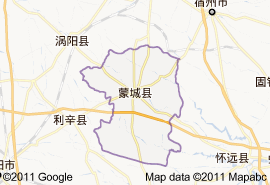蒙城縣地圖