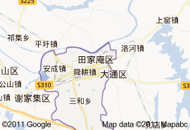 田家庵區地圖