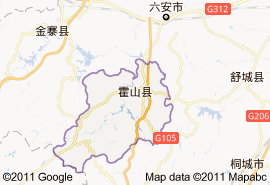 霍山縣地圖