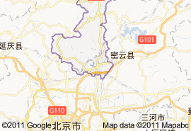 懷柔區地圖